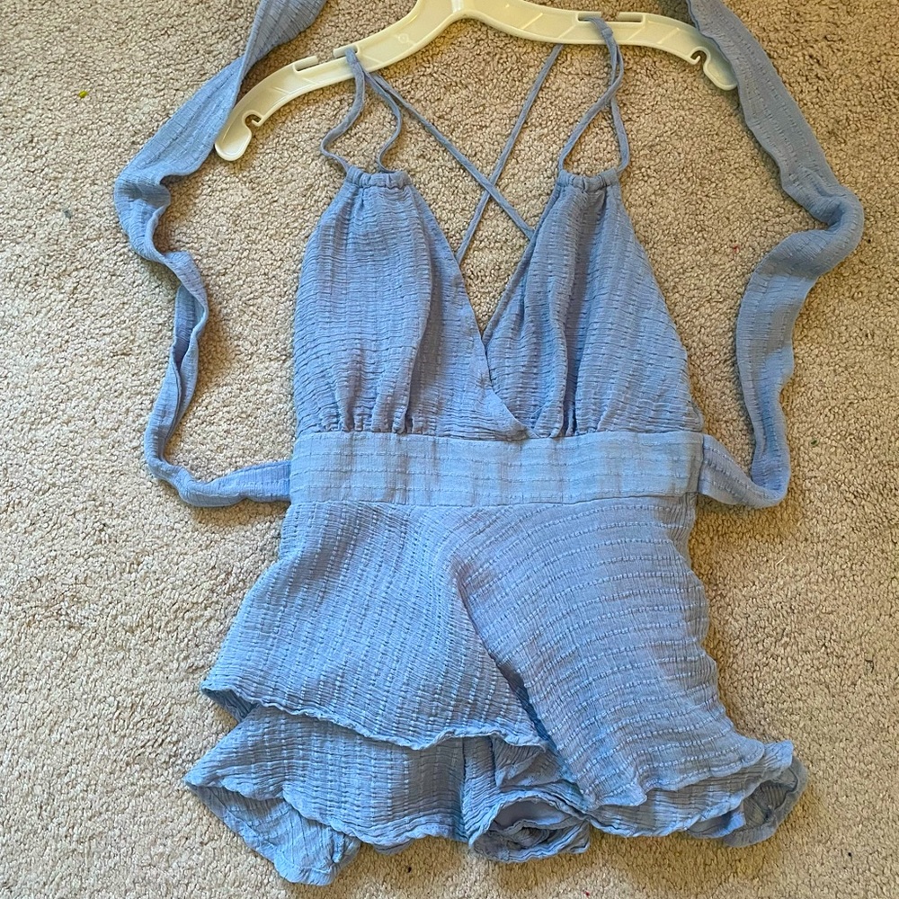 Windsor Blue Romper
